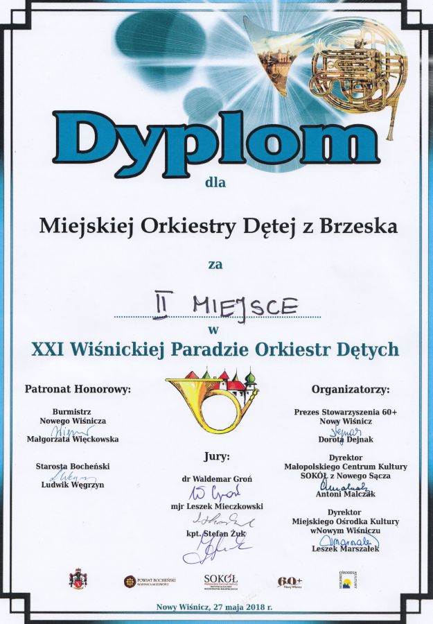 II miejsce dla orkiestry z Brzeska
