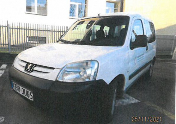 Publiczny przetarg nieograniczony na sprzedaż samochodu służbowego marki PEUGEOT