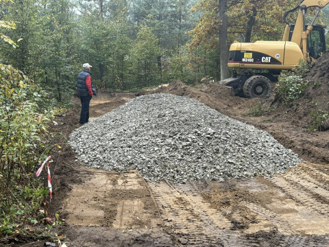 Miejsce odpoczynku w Lesie Szczepanowskim