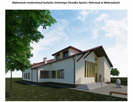 Wykonanie modernizacji budynku Gminnego Ośrodka Sportu i Rekreacji w Mokrzyskach