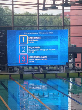 Medalowy triumf pływaczek BOSiR-u