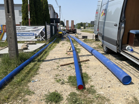 Przewiert pod potokiem Grodna usprawni pracę strażaków