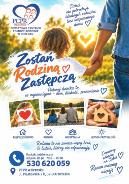 „Zostań Rodziną Zastępczą” - PCPR zapraszan an dzień otwarty
