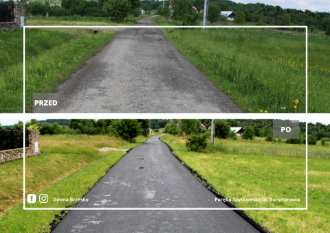 Bursztynowa i Gródek Boczna z nowymi nawierzchniami