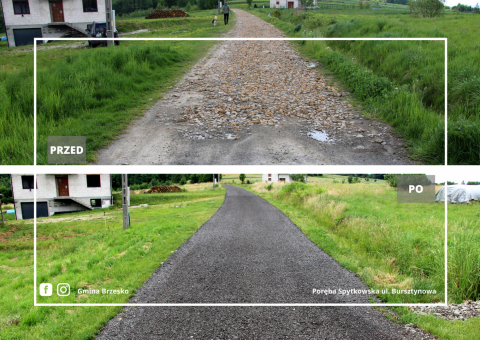 Bursztynowa i Gródek Boczna z nowymi nawierzchniami