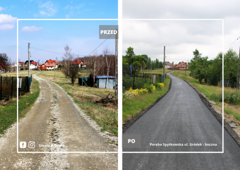 Bursztynowa i Gródek Boczna z nowymi nawierzchniami