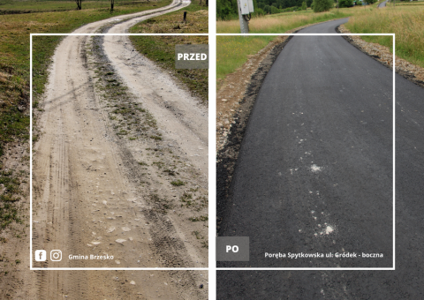 Bursztynowa i Gródek Boczna z nowymi nawierzchniami