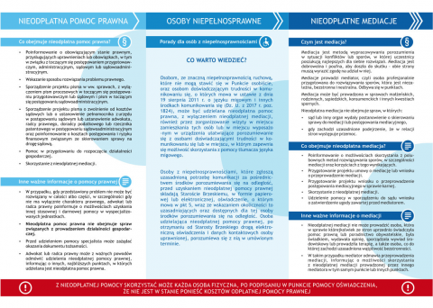 Nieodpłatna pomoc prawna