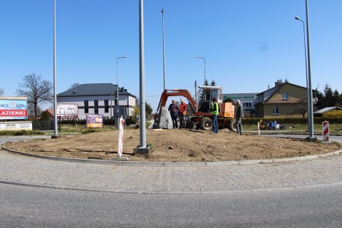 Upiększamy rondo w Brzesku