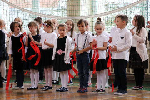 Ślubowanie pierwszoklasistów w ZS-P Brzesko