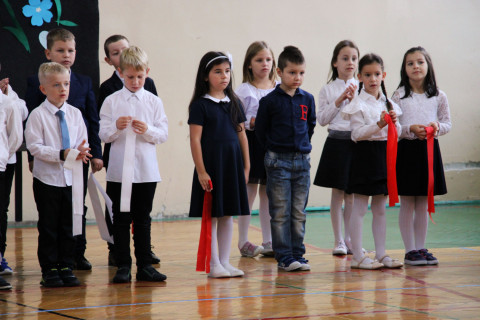 Ślubowanie pierwszoklasistów w ZS-P Brzesko