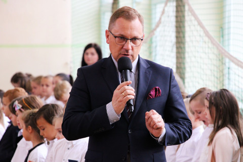 Ślubowanie pierwszoklasistów w ZS-P Brzesko