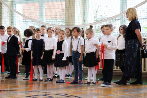 Ślubowanie pierwszoklasistów w ZS-P Brzesko