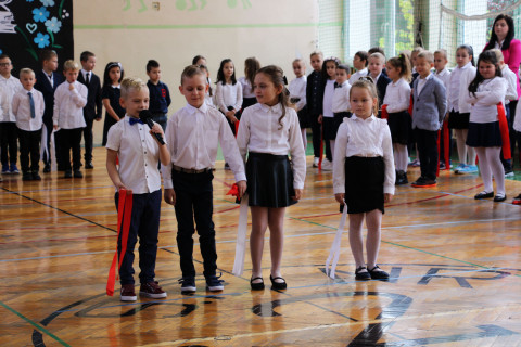 Ślubowanie pierwszoklasistów w ZS-P Brzesko