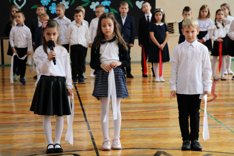 Ślubowanie pierwszoklasistów w ZS-P Brzesko