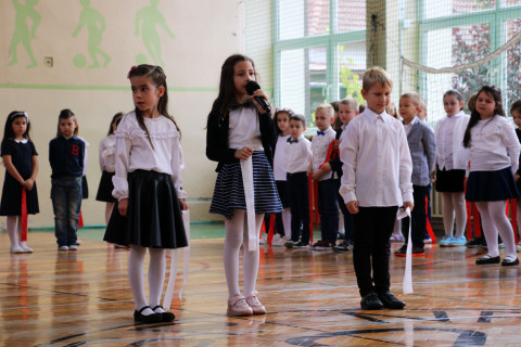 Ślubowanie pierwszoklasistów w ZS-P Brzesko