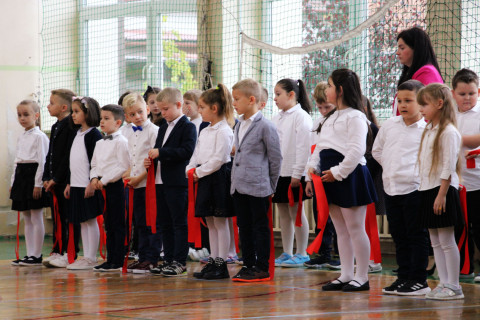 Ślubowanie pierwszoklasistów w ZS-P Brzesko