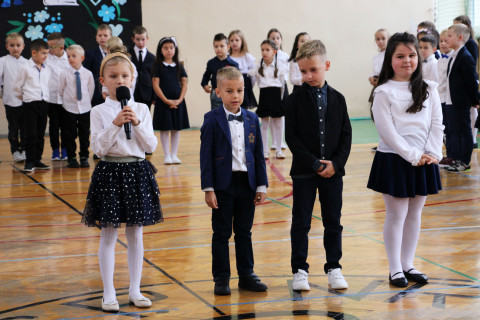 Ślubowanie pierwszoklasistów w ZS-P Brzesko