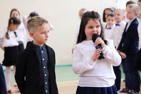 Ślubowanie pierwszoklasistów w ZS-P Brzesko