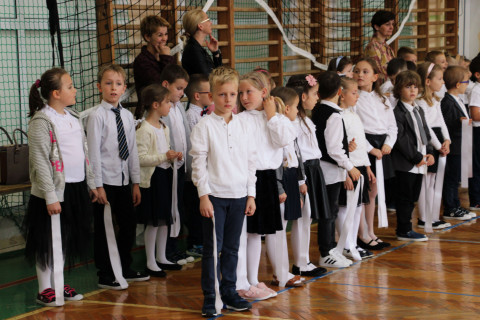 Ślubowanie pierwszoklasistów w ZS-P Brzesko