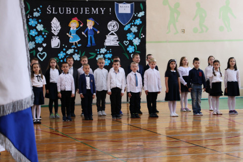 Ślubowanie pierwszoklasistów w ZS-P Brzesko