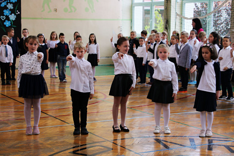 Ślubowanie pierwszoklasistów w ZS-P Brzesko