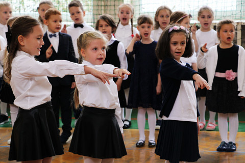 Ślubowanie pierwszoklasistów w ZS-P Brzesko