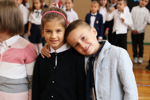 Ślubowanie pierwszoklasistów w ZS-P Brzesko