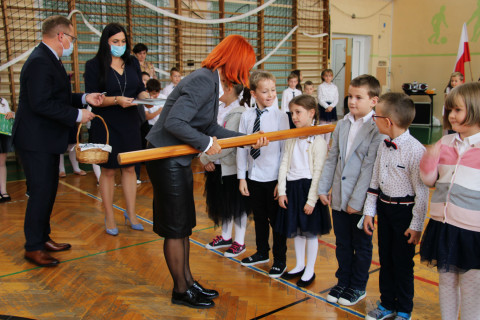 Ślubowanie pierwszoklasistów w ZS-P Brzesko