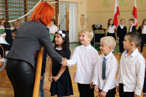 Ślubowanie pierwszoklasistów w ZS-P Brzesko