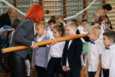 Ślubowanie pierwszoklasistów w ZS-P Brzesko