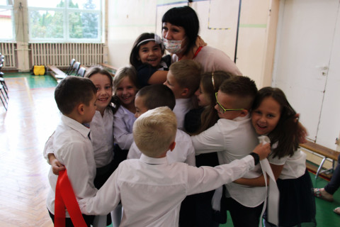 Ślubowanie pierwszoklasistów w ZS-P Brzesko