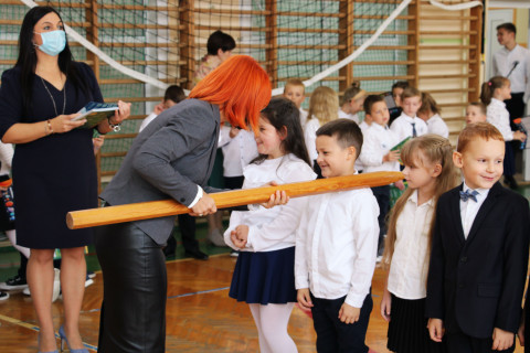 Ślubowanie pierwszoklasistów w ZS-P Brzesko