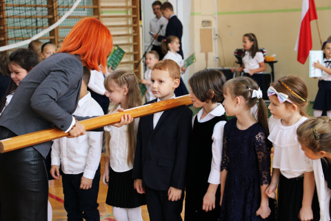 Ślubowanie pierwszoklasistów w ZS-P Brzesko