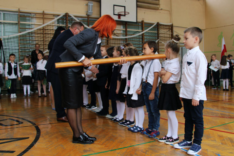 Ślubowanie pierwszoklasistów w ZS-P Brzesko