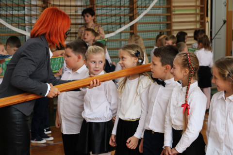 Ślubowanie pierwszoklasistów w ZS-P Brzesko