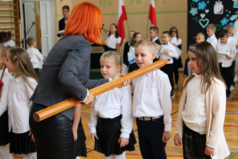 Ślubowanie pierwszoklasistów w ZS-P Brzesko