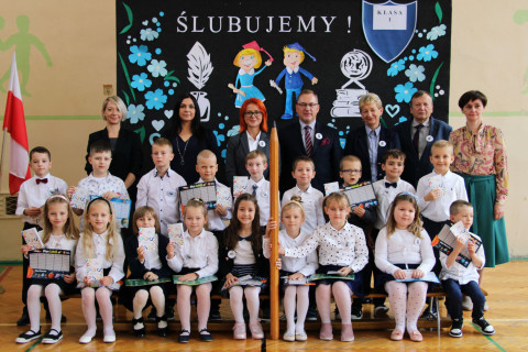 Ślubowanie pierwszoklasistów w ZS-P Brzesko