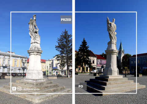 Święty Florian po renowacji