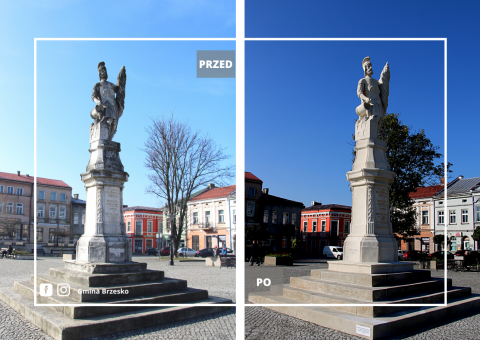 Święty Florian po renowacji