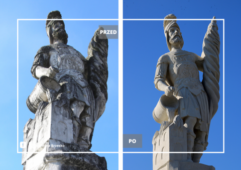 Święty Florian po renowacji