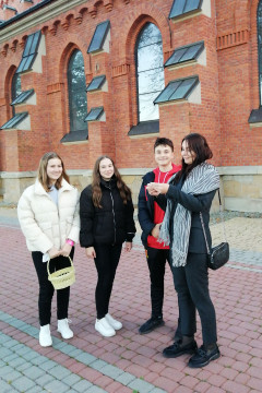 Odblaskowe akcje w Mokrzyskach