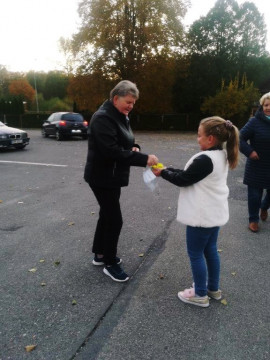 Odblaskowe akcje w Mokrzyskach