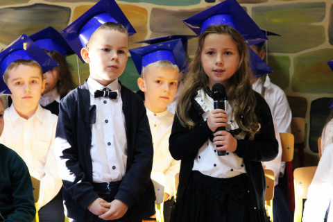 Ślubowanie pierwszaków w Szczepanowie