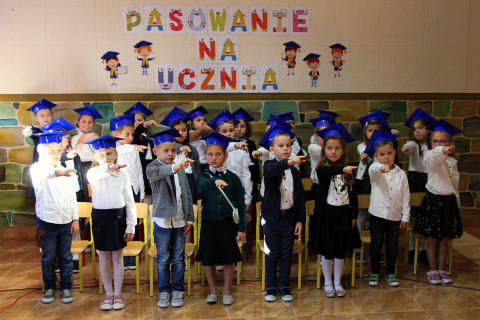 Ślubowanie pierwszaków w Szczepanowie