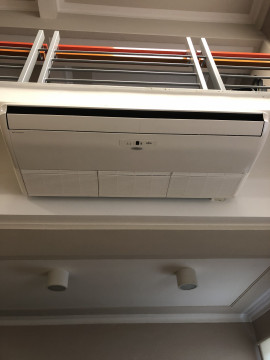 Klimatyzacja na sali Domu Ludowego w Jadownikach