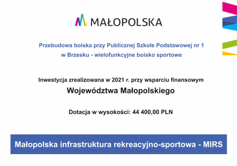 Przebudowane boisko przy SP 1 Brzesko