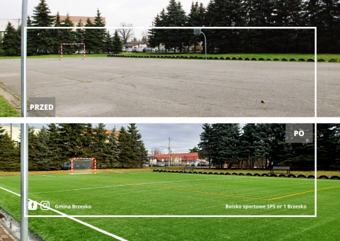 Przebudowane boisko przy SP 1 Brzesko
