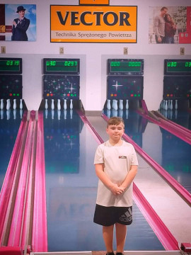 Kręgle – pierwszy medal Artura