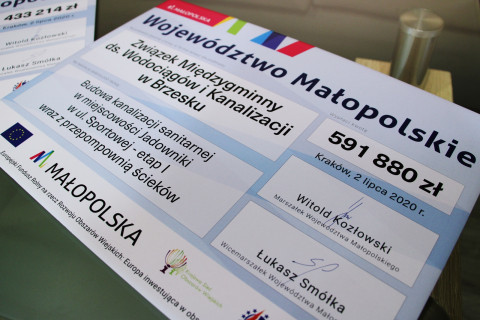 Nowe odcinki kanalizacji w Gminie Brzesko